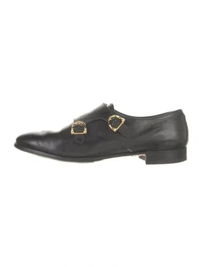 Pre-owned Sarah Flint Leather Oxfords In Gray