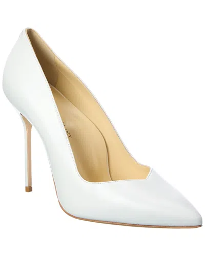 Sarah Flint Leather Pump In White