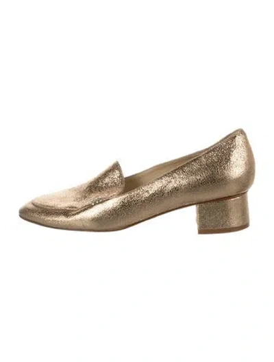 Pre-owned Sarah Flint Leather Pumps In Gold