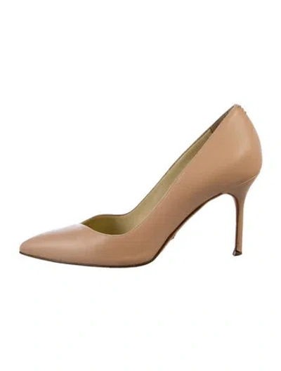 Pre-owned Sarah Flint Leather Pumps In Neutral