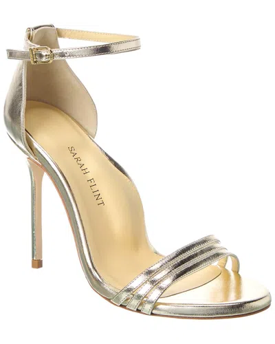Sarah Flint Leather Sandal In Gold