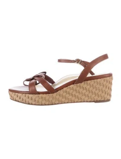 Pre-owned Sarah Flint Leather Sandals In Brown
