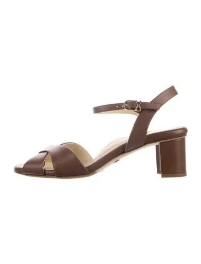 Pre-owned Sarah Flint Leather Sandals In Brown