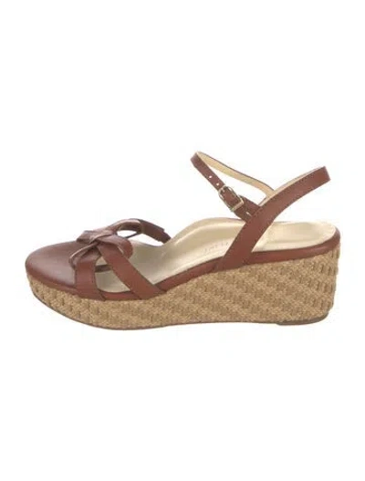 Pre-owned Sarah Flint Leather Sandals In Brown/neutrals