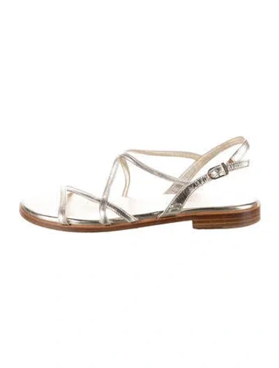 Pre-owned Sarah Flint Leather Sandals In Gold