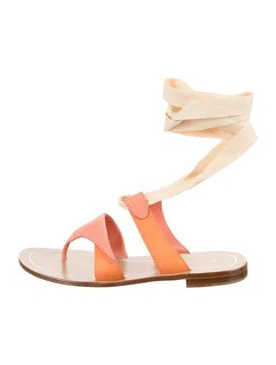 Pre-owned Sarah Flint Leather Sandals In Neutral