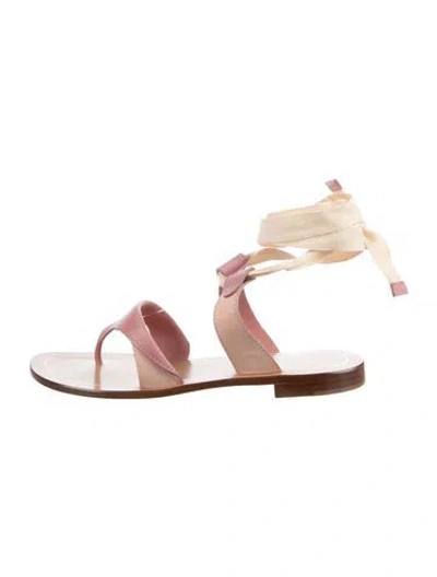 Pre-owned Sarah Flint Leather Sandals In Pink