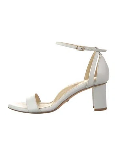Pre-owned Sarah Flint Leather Sandals In White