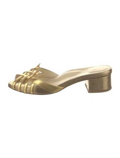 Pre-owned Sarah Flint Leather Slides