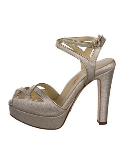 Pre-owned Sarah Flint Sandals In Metallic/neutrals