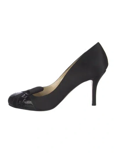 Pre-owned Sarah Flint Satin Pumps In Blue