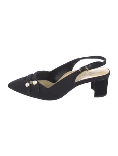 Pre-owned Sarah Flint Slingback Pumps In Blue
