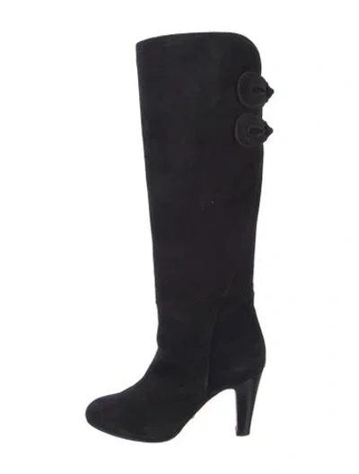 Pre-owned Sarah Flint Suede Boots In Black