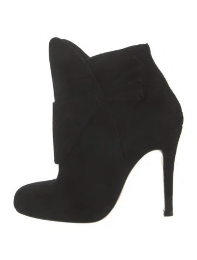 Pre-owned Sarah Flint Suede Boots In Black