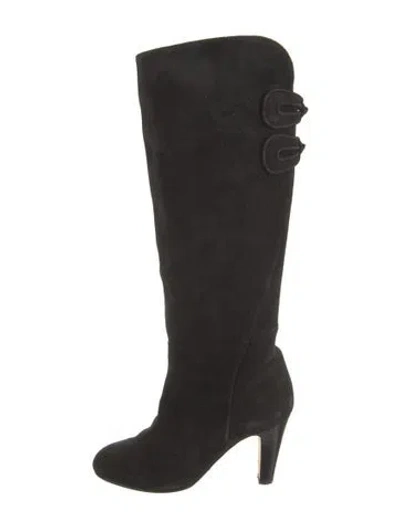 Pre-owned Sarah Flint Suede Boots In Black