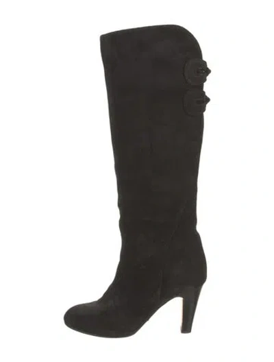 Pre-owned Sarah Flint Suede Boots In Black