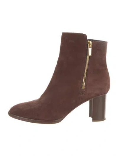 Pre-owned Sarah Flint Suede Boots In Brown