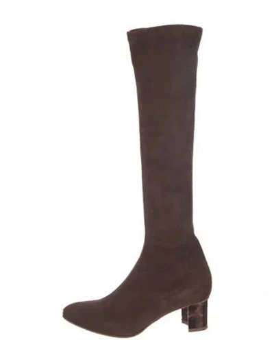 Pre-owned Sarah Flint Suede Boots In Brown