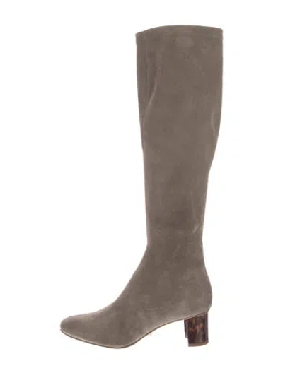 Pre-owned Sarah Flint Suede Boots In Gray