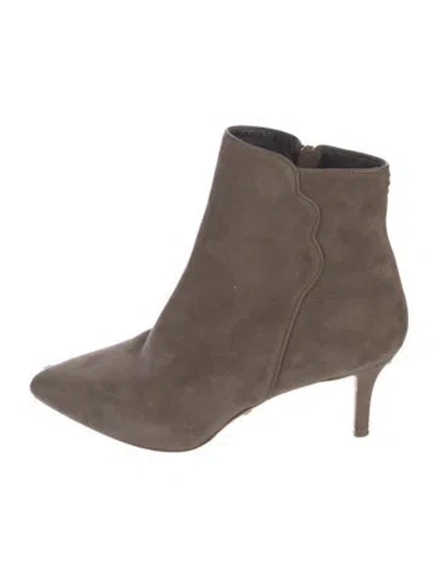 Pre-owned Sarah Flint Suede Boots In Gray