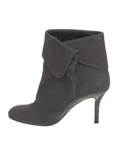 Pre-owned Sarah Flint Suede Boots In Gray