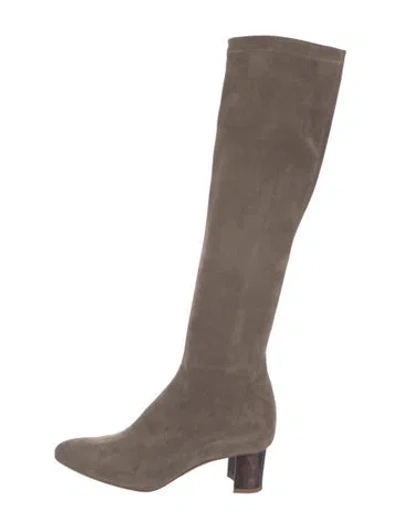 Pre-owned Sarah Flint Suede Boots In Grey