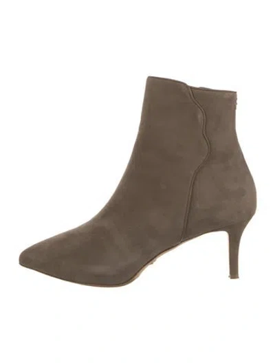 Pre-owned Sarah Flint Suede Boots In Neutrals