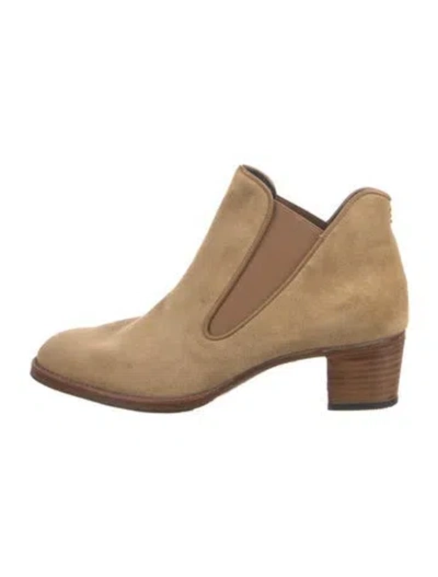 Pre-owned Sarah Flint Suede Chelsea Boots In Brown