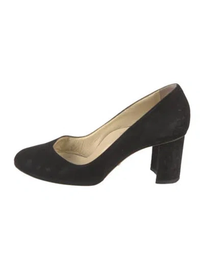 Pre-owned Sarah Flint Suede Pumps In Black