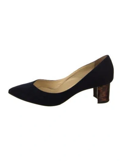 Pre-owned Sarah Flint Suede Pumps In Black