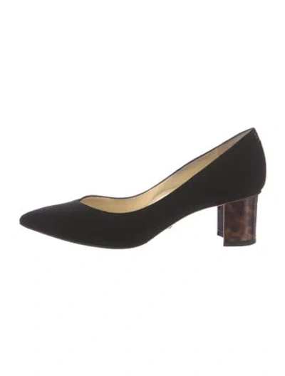 Pre-owned Sarah Flint Suede Pumps In Black