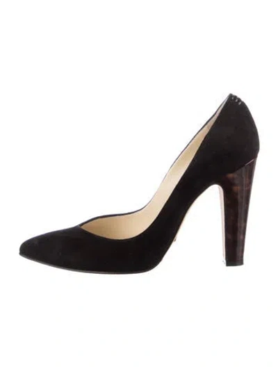 Pre-owned Sarah Flint Suede Pumps In Black