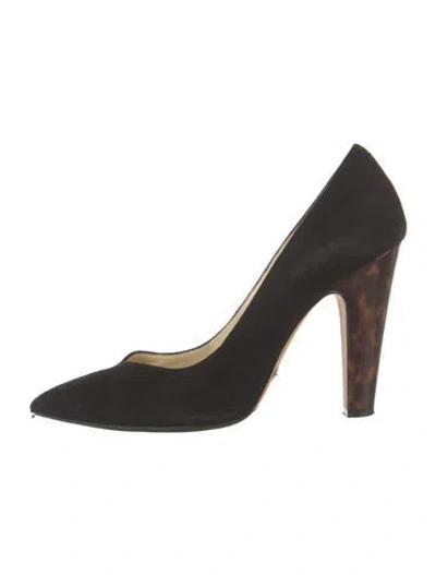 Pre-owned Sarah Flint Suede Pumps In Black