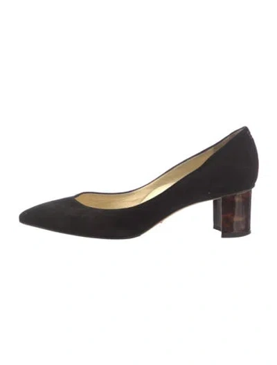 Pre-owned Sarah Flint Suede Pumps In Black