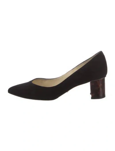 Pre-owned Sarah Flint Suede Pumps In Black