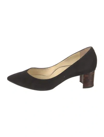 Pre-owned Sarah Flint Suede Pumps In Black