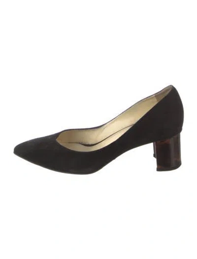 Pre-owned Sarah Flint Suede Pumps In Black