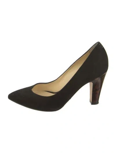 Pre-owned Sarah Flint Suede Pumps In Black