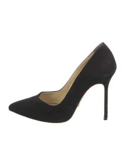 Pre-owned Sarah Flint Suede Pumps In Black