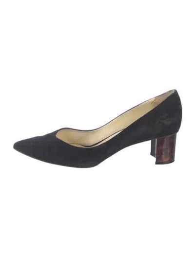 Pre-owned Sarah Flint Suede Pumps In Black