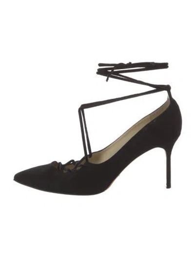Pre-owned Sarah Flint Suede Pumps In Black