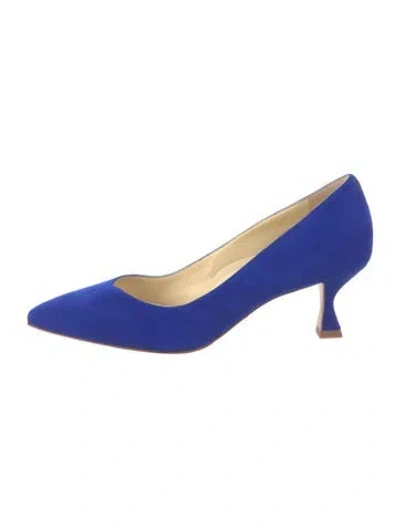 Pre-owned Sarah Flint Suede Pumps In Blue