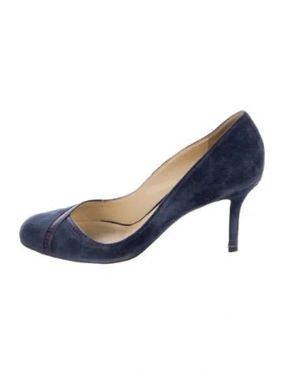 Pre-owned Sarah Flint Suede Pumps In Blue