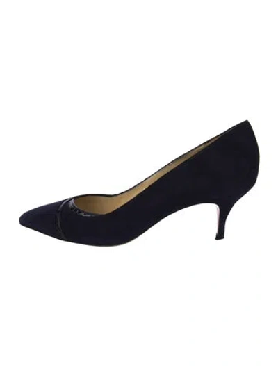 Pre-owned Sarah Flint Suede Pumps In Blue
