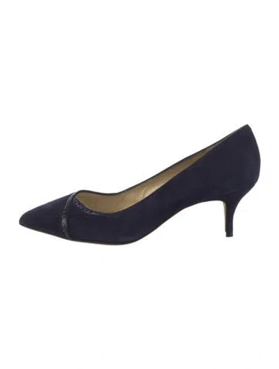 Pre-owned Sarah Flint Suede Pumps In Blue