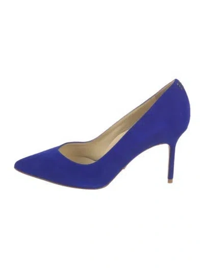 Pre-owned Sarah Flint Suede Pumps In Blue