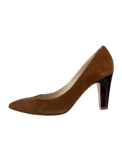 Pre-owned Sarah Flint Suede Pumps In Brown