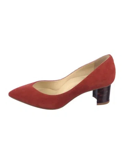 Pre-owned Sarah Flint Suede Pumps In Brown