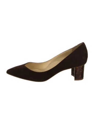 Pre-owned Sarah Flint Suede Pumps In Brown