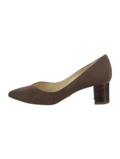 Pre-owned Sarah Flint Suede Pumps In Brown